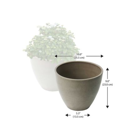 Image showing  Stone Valencia 2 Curve Planters, 2 pk.