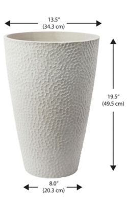 Image showing  Stone Valencia Hammered Texture Planter