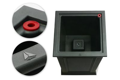 Image showing  Plastic Covington Square Pillar Self-Watering Planter