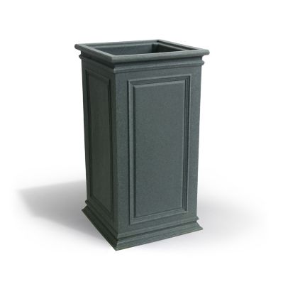 Algreen Plastic Covington Square Pillar Self-Watering Planter