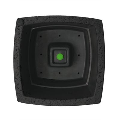 Image showing  0.45 cu. ft. Plastic Crete Square Curve Self-Watering Planter