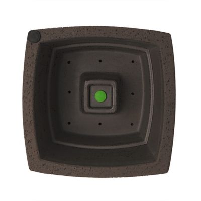 Image showing 1 th Algreen 0.45 cu. ft. Plastic Crete Square Curve Self-Watering Planter