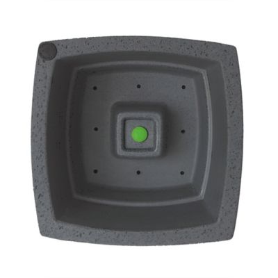 Image showing  0.45 cu. ft. Plastic Crete Square Curve Self-Watering Planter