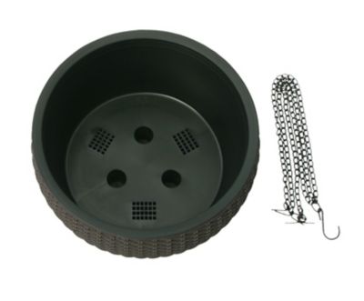 Image showing  Wicker Self-Watering Hanging Basket Planters, 2 pc.