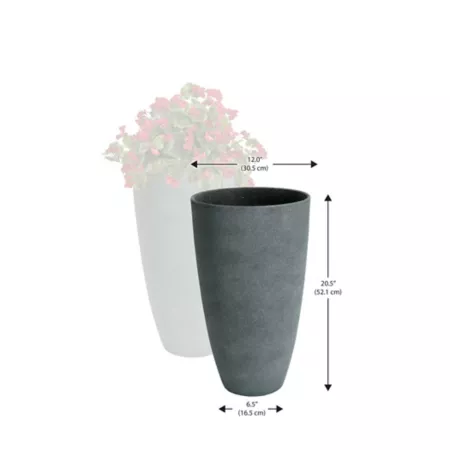 Algreen Plastic Acerra Curved Planters 2-Pack Planters