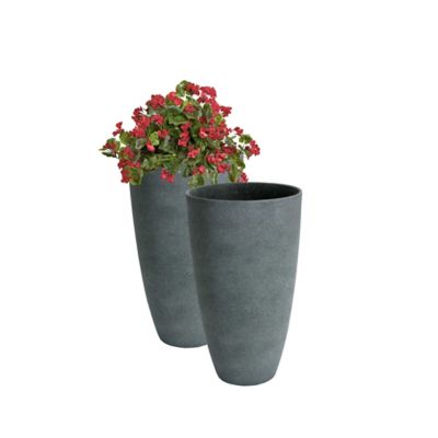 Image showing  Plastic Acerra Curved Vase Planters, 2-Pack