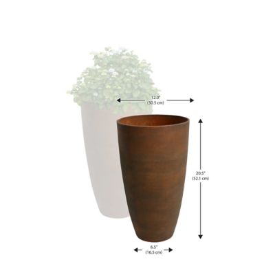 Algreen Plastic Acerra Curved Vase Planters, 2-Pack