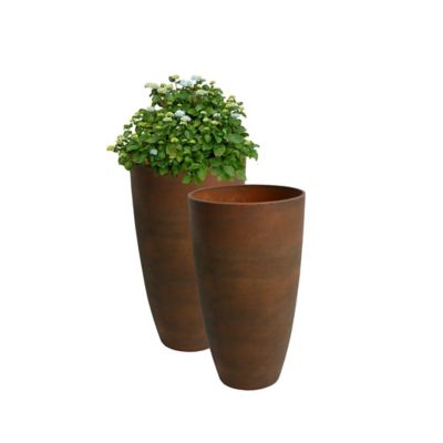 Image showing  Plastic Acerra Curved Vase Planters, 2-Pack