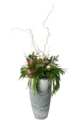 Image showing  Stone Acerra Tall Curve Vase Planter