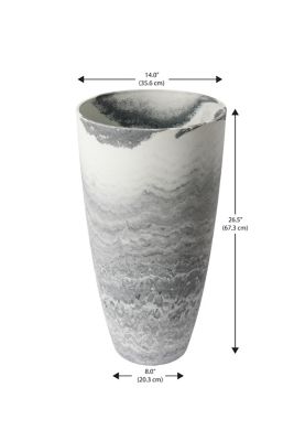 Image showing  Stone Acerra Tall Curve Vase Planter