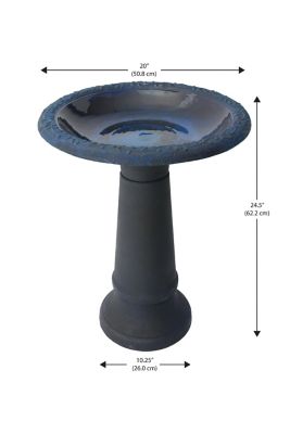 Image showing  25 in. Bird Bath, Blue
