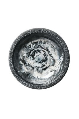 Image showing  20 in. x 25 in. Bird Bath, Gray