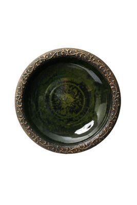 Image showing  25 in. Bird Bath, Green