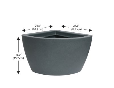 Image showing  35 gal. Plastic Hampton Planter and Pond