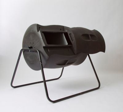 Image showing  50 gal. Tumbling Composter with Powder-Coat Stand, Dual Batch