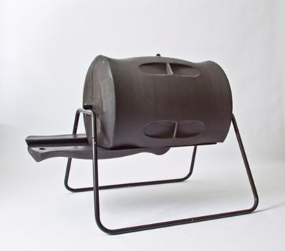 Image showing  50 gal. Tumbling Composter with Powder-Coat Stand, Dual Batch