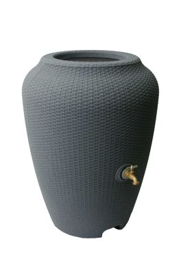 Algreen 50 gal. Wicker Rain Barrel