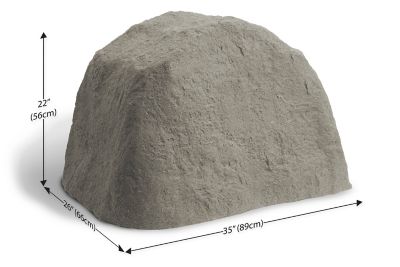 Image showing 1 th Algreen Decorative Rock Cover and Garden Feature, Large, Warm Gray, 283