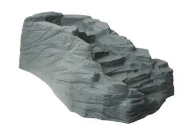 Image showing  Plastic Tranquility Decorative Pond Watercoarse with Threaded Fitting, Gray