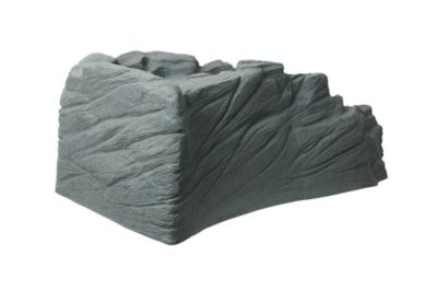 Image showing 7 th Algreen Plastic Tranquility Decorative Pond Watercoarse with Threaded Fitting, Gray