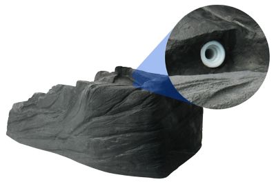 Image showing  Plastic Tranquility Decorative Pond Watercoarse with Threaded Fitting, Black