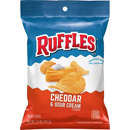 Frito-Lay Ruffles Cheddar Sour Cream, 2.12 oz.