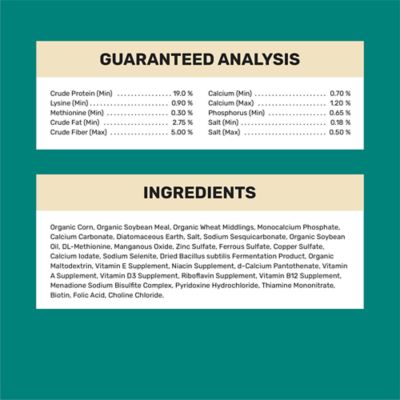 Image showing  Organic 19% Starter/Grower Crumbled Chicken Feed, 5 lb. Bag