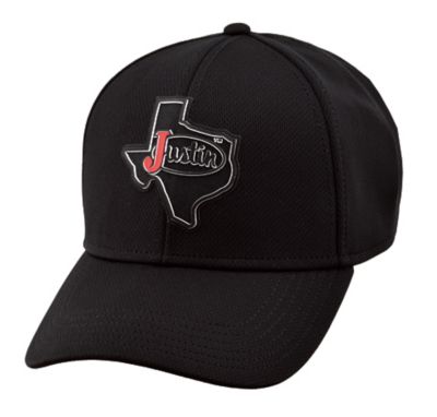 Justin Cloth Cap with Texas Logo, JCBC718-BLK at Tractor Supply Co.