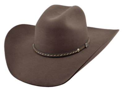 Justin 6X Crowell 100% Fur Felt Cowboy Hat, 4-1/2 in. Brim