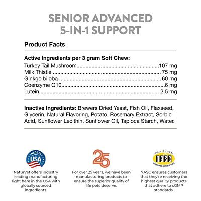Image showing  Senior Advanced 5-in-1 Support Soft Chews for Dogs