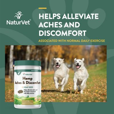 Image showing  Aches and Discomfort Hemp Soft Chewable Hip and Joint Supplement for Dogs, 0.55 lb., 60 ct.