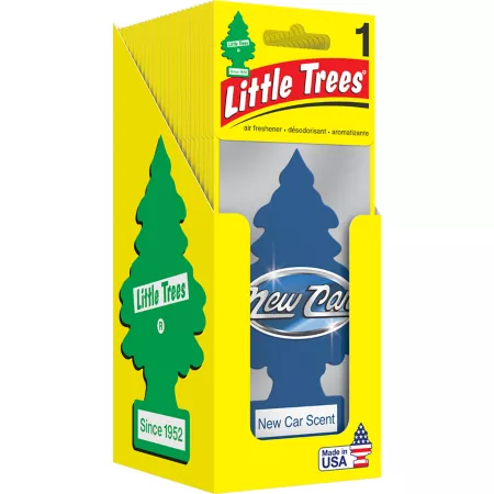 Little Trees New Car Scent Car Air Freshener Pack of 1 Countertop Box Automotive Air Fresheners