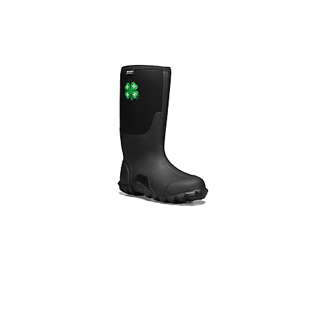 Bogs Men's Classic Tall 4-H Farm Boots, Black, 15 in. H, 16.75 in. Circumference