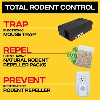 Image showing 6 th Victor Pest PestChaser Rodent Repellent with Nightlight and Extra Outlet, 2-Pack