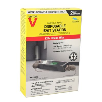 Image showing  Fast-Kill Brand Disposable Mouse Poison Bait Station, 2-Pack