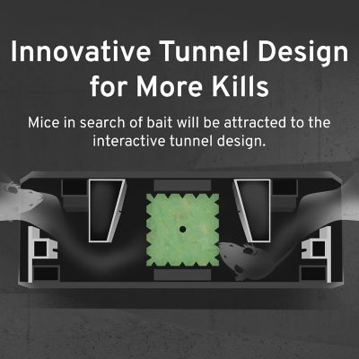 Image showing  Fast-Kill Brand Refillable Mouse Poison Bait Station, 10-Pack