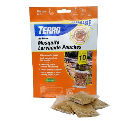 Image showing 7 th TERRO No Mess Mosquito Larvacide Pouches, 10-Pack