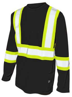 Tough Duck Long-Sleeve 4 in. x 2 in. X-Back Safety T-Shirt