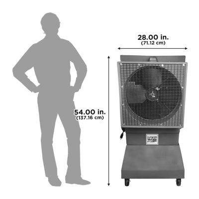 Image showing  25 gal. 5,500 CFM 18 in. Evaporative Cooler, 900 sq. ft., Variable Speed