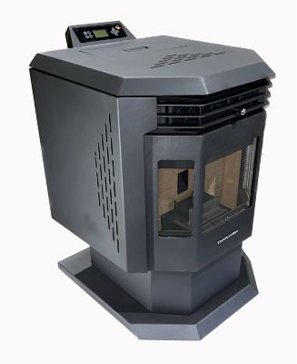 Image showing  2400 sq. ft. Pellet Stove, 40 lb. Hopper Size, Carbon Black, HP21