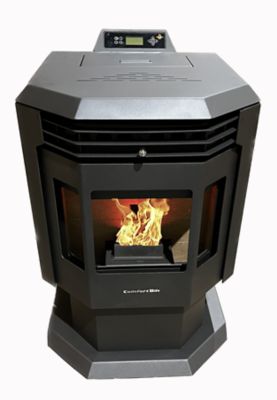 Image showing  2400 sq. ft. Pellet Stove, 40 lb. Hopper Size, Carbon Black, HP21