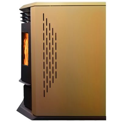 Image showing 8 th ComfortBilt 2800 sq. ft. Decorative Pellet Stove, 55 lb. Hopper Size, HP22-BLACK