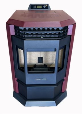 Image showing  2800 sq. ft. HP22 Pellet Stove, 55 lb. Hopper Size, Burgundy, HP22-BURGUNDY