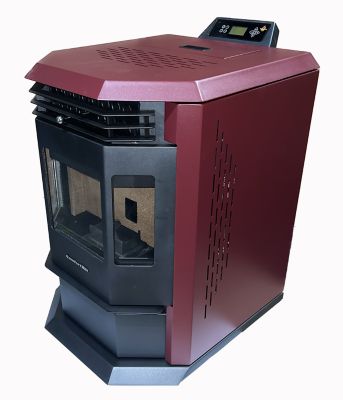 Image showing  2800 sq. ft. HP22 Pellet Stove, 55 lb. Hopper Size, Burgundy, HP22-BURGUNDY
