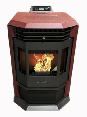 Image showing  2800 sq. ft. HP22 Pellet Stove, 55 lb. Hopper Size, Burgundy, HP22-BURGUNDY