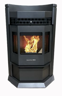 ComfortBilt Pellet Stove, 2,800 sq. ft. We bought a ComfortBilt pellet stove and we freaking love it! It keeps our 2700 sq ft old farm house warm! 