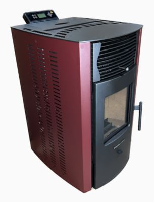 Image showing  2200 sq. ft. HP50S Pellet Stove, 47 lb. Hopper Size, Burgundy, HP50S-BURGUNDY