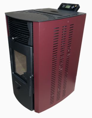 Image showing  2200 sq. ft. HP50S Pellet Stove, 47 lb. Hopper Size, Burgundy, HP50S-BURGUNDY