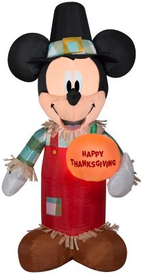 Gemmy 3.5 ft. Airblown Inflatable Mickey Holding Pumpkin