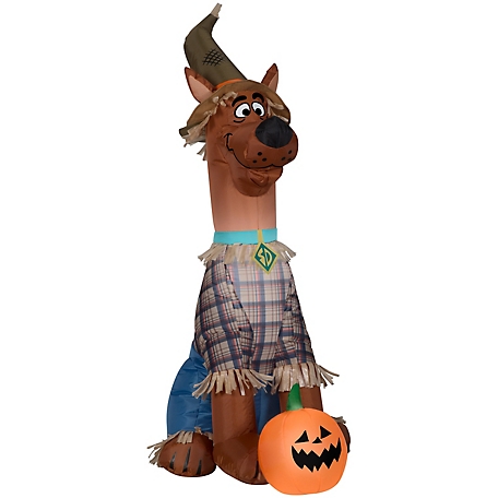 Gemmy 4 ft. Airblown Inflatable Scooby as Scarecrow